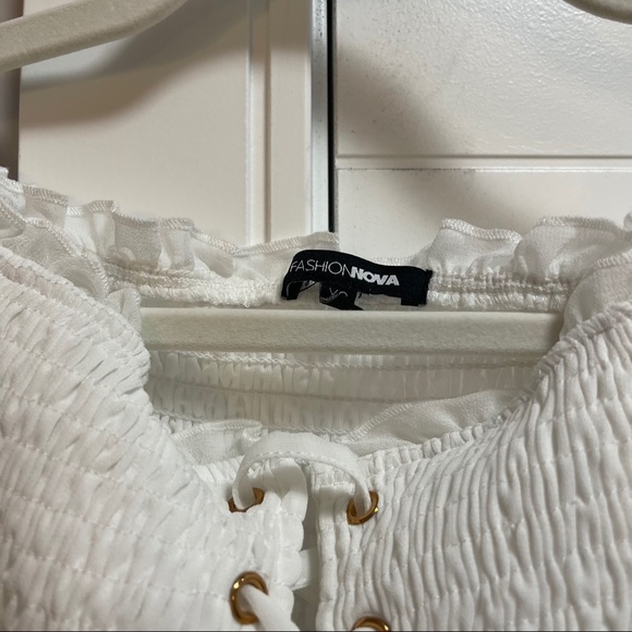 Cream Fashion Nova jumpsuit sz xs - Picture 4 of 6